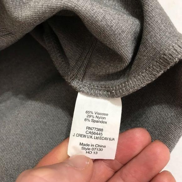 J Crew Gray XS Short Sleeve Round Neck Top - Picture 6 of 7